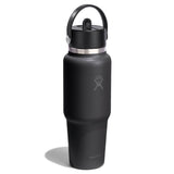 Hydro Flask 946ml Wide Mouth Travel Bottle With Flex Straw Cap - Tonal Black