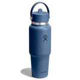 Hydro Flask 946ml Wide Mouth Travel Bottle With Flex Straw Cap - Harbor Blue