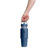 Hydro Flask 946ml Wide Mouth Travel Bottle With Flex Straw Cap - Harbor Blue