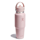Hydro Flask 946ml Wide Mouth Travel Bottle With Flex Straw Cap - Trillium Pink