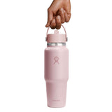 Hydro Flask 946ml Wide Mouth Travel Bottle With Flex Straw Cap - Trillium Pink