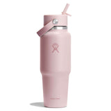 Hydro Flask 946ml Wide Mouth Travel Bottle With Flex Straw Cap - Trillium Pink