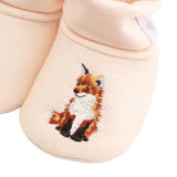Wrendale Designs Little Wren Embroidered Baby Booties - Little Forest