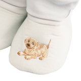 Wrendale Designs Little Wren Embroidered Baby Booties - Little Paws