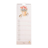 Wrendale Designs by Hannah Dale 2027 Slim Calendar - Feathered Friends - Birds