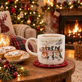 Wrendale Designs by Hannah Dale Christmas 310ml Mug - While Shepherds Watched - Dogs