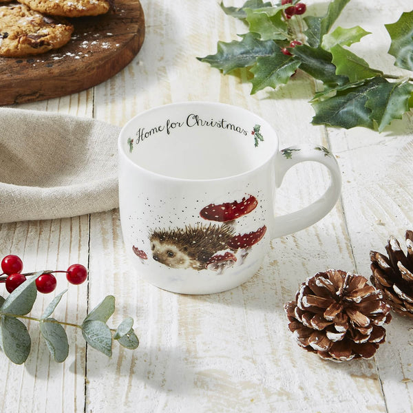 Wrendale Designs by Hannah Dale 300ml Christmas Mug - Home For Christmas