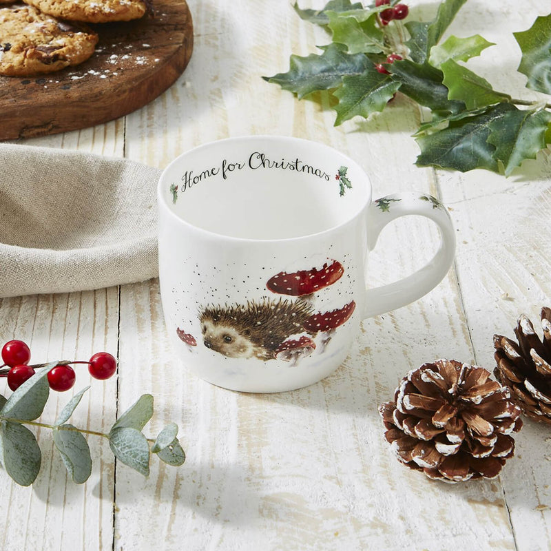 Wrendale Designs by Hannah Dale 300ml Christmas Mug - Home For Christmas