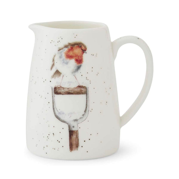 Wrendale Designs by Hannah Dale Christmas Posy Jug - A Little Red Robin
