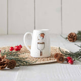 Wrendale Designs by Hannah Dale Christmas Posy Jug - A Little Red Robin