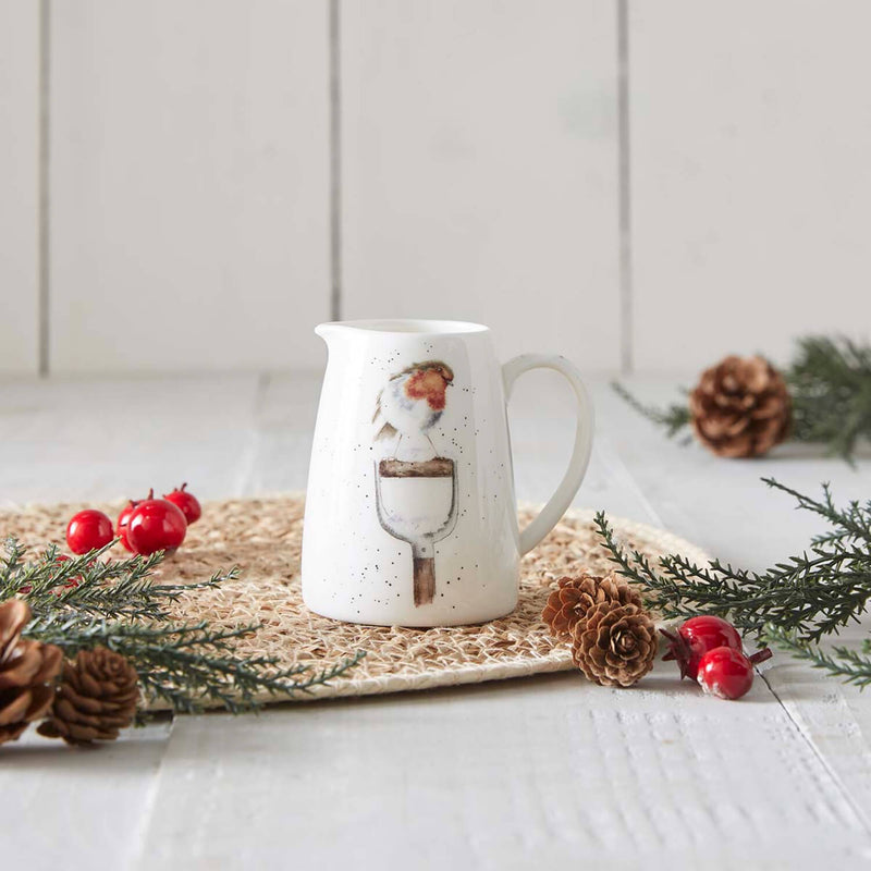 Wrendale Designs by Hannah Dale Christmas Posy Jug - A Little Red Robin