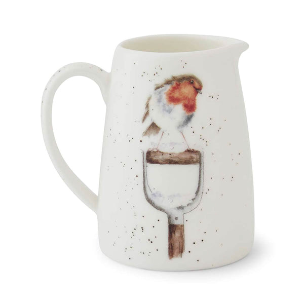 Wrendale Designs by Hannah Dale Christmas Posy Jug - A Little Red Robin