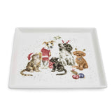 Wrendale Designs by Hannah Dale Christmas Square Plate - Office Party