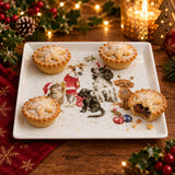 Wrendale Designs by Hannah Dale Christmas Square Plate - Office Party