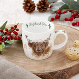 Wrendale Designs by Hannah Dale Fine China Mug - Highland Star