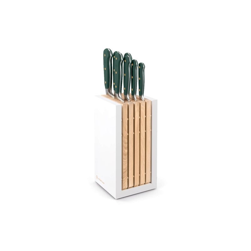 Wusthof Classic Designer 8-Piece White Knife Block Set - Rosemary