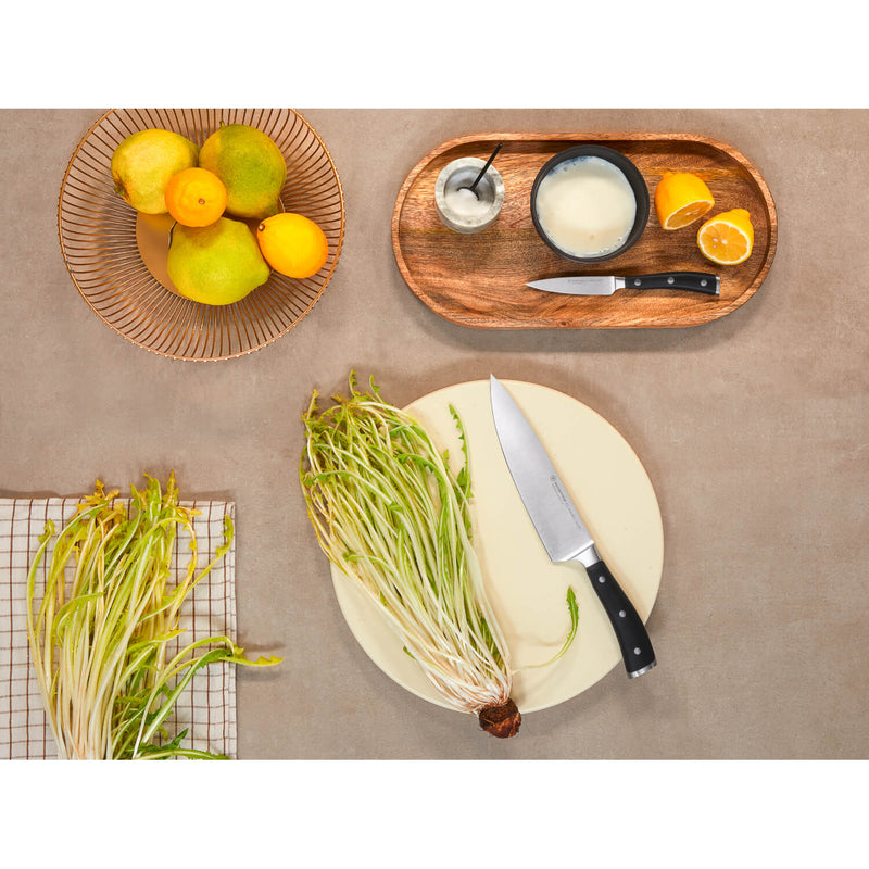 Wusthof Classic Ikon 9-Piece Heat Treated Beech Knife Block Set