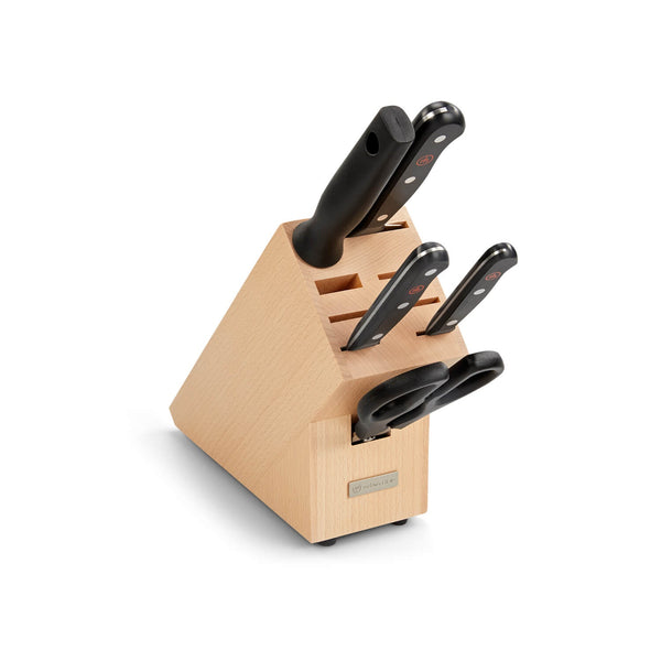 Wüsthof Gourmet 6-Piece Knife Block Set - Beech