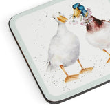 Wrendale Designs by Hannah Dale 4-Piece Coaster Set - Wildflowers