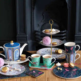 Sara Miller London India Set of 4 Coasters - Hummingbird