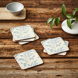 Morris & Co Willow Bough Set Of Six Coasters - Blue