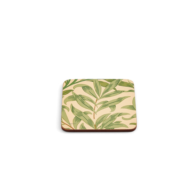 Morris & Co Willow Bough Set Of Six Coasters - Green
