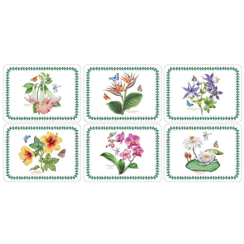 Portmeirion Botanic Garden Pimpernel Exotic Placemats - Set of 6