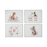 Wrendale Designs by Hannah Dale 4-Piece Large Placemats Set - Wildflowers