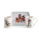 Wrendale Designs by Hannah Dale Halloween Mug & Tray Set - Trick Or Treat