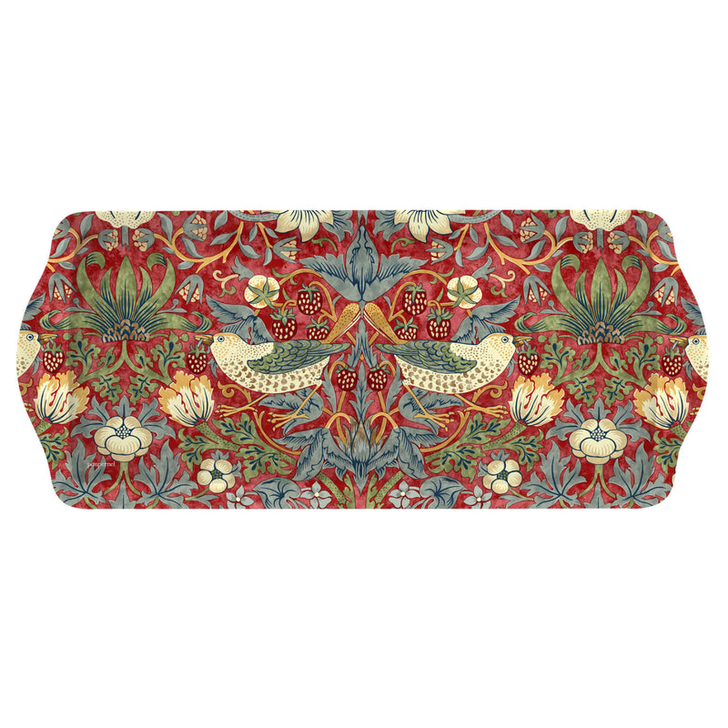 Morris & Co Strawberry Thief Sandwich Tray - Red