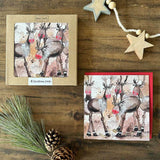 Alex Clark Pack Of 8 Christmas Cards - Reindeer Herd