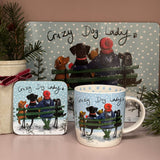 Alex Clark Christmas Coaster - Crazy Dog Lady