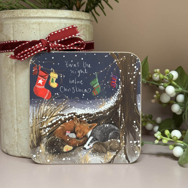 Alex Clark Christmas Coaster - Night Before Christmas