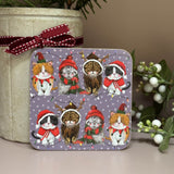 Alex Clark Christmas Coaster - Christmas Cats