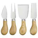 Taylor's Eye Witness 4-Piece Oak Cheese Knife & Slate Cheese Board Set