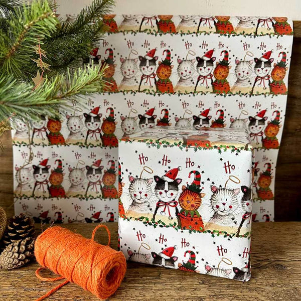 Alex Clark Christmas Gift Wrap & Tags - Cats