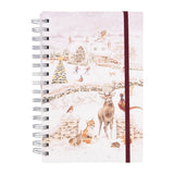 Wrendale Designs by Hannah Dale Christmas A5 Spiral Notebook - Snow Place Like Home