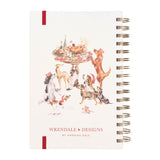 Wrendale Designs by Hannah Dale Christmas A5 Spiral Notebook - Mistletoe & Barks