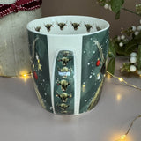 Alex Clark Christmas 400ml China Mug - Highland Cow