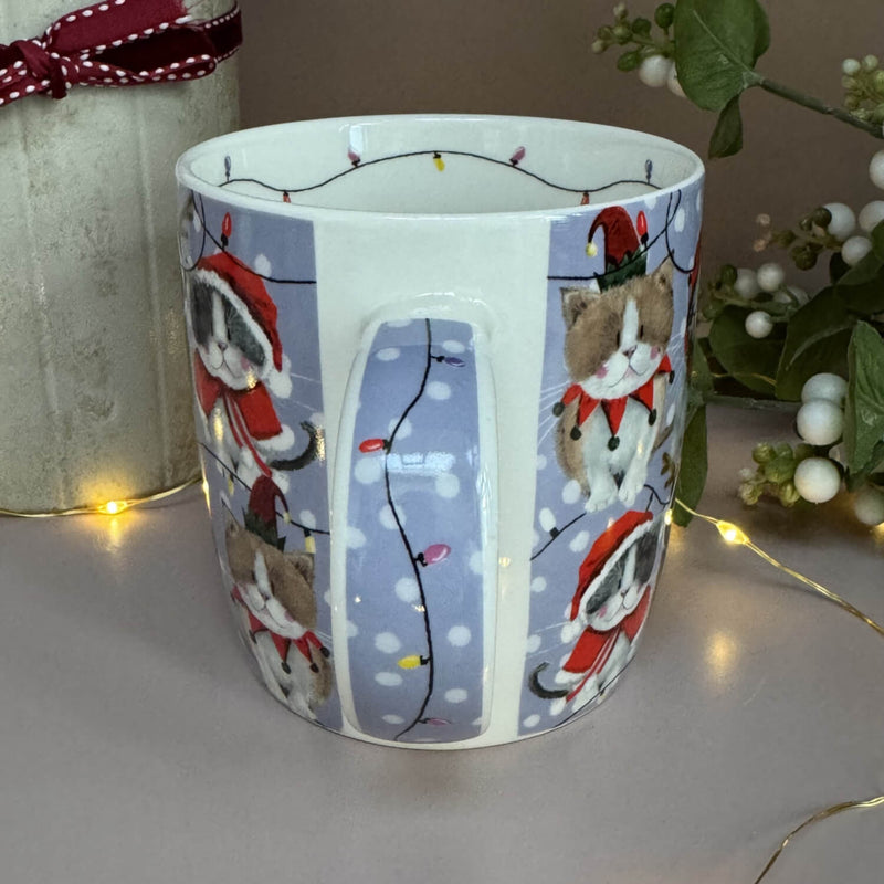 Alex Clark Christmas 400ml China Mug - Christmas Cats