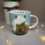 Alex Clark Christmas 400ml China Mug - Horse & Robin