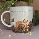 Alex Clark 400ml New Bone China Mug - Naughty Or Nice