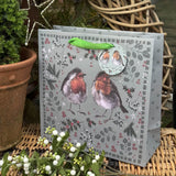 Alex Clark Christmas Medium Gift Bag - Robins