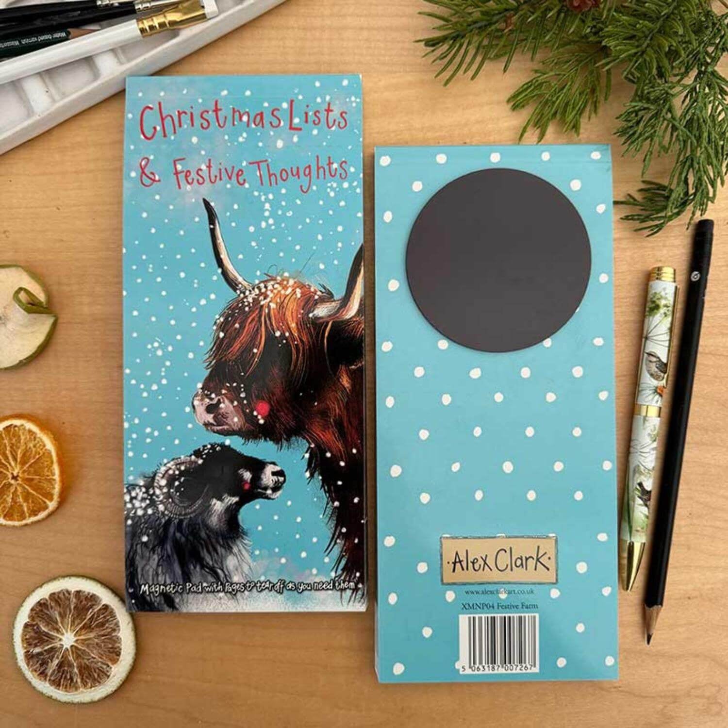Buy Alex Clark | Christmas Magnetic To Do List - Festive Farm – Potters ...