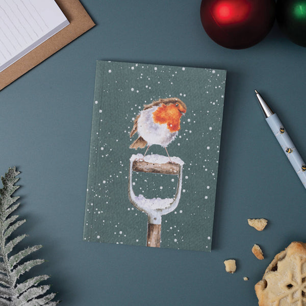 Wrendale Designs by Hannah Dale Christmas A6 Notebook - A Little Red Robin