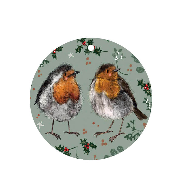Alex Clark Christmas Pack Of 4 Gift Tags - Robins