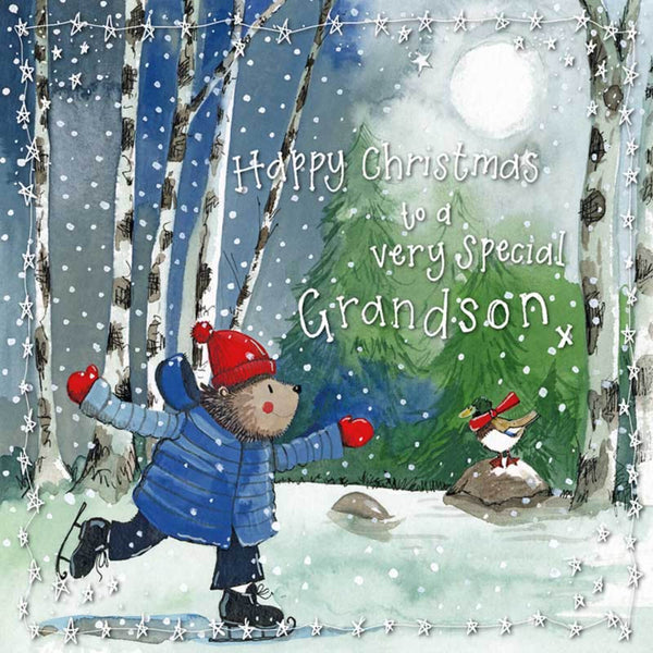 Alex Clark Christmas Card - Special Grandson