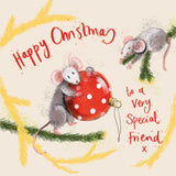 Alex Clark Christmas Card - Special Friend - Mice