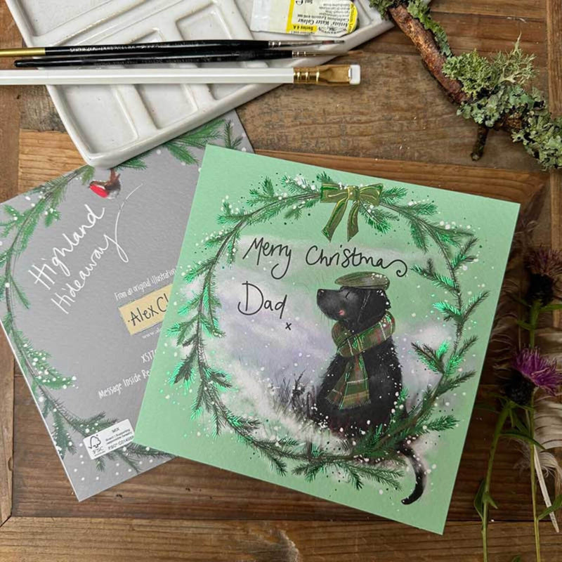 Alex Clark Christmas Card - Merry Christmas Dad