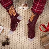Wrendale Designs Mens Christmas Bamboo Socks One Size 7-11 - A Highland Christmas - Cow
